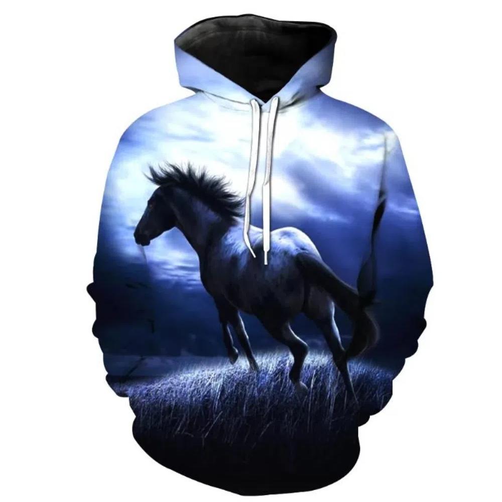 

Autumn Horse Hoodies 3D Print Men Women Fashion Sweatshirts Oversized Long Sleeve Hoodie Kids Pullovers Tracksuit Clothing S