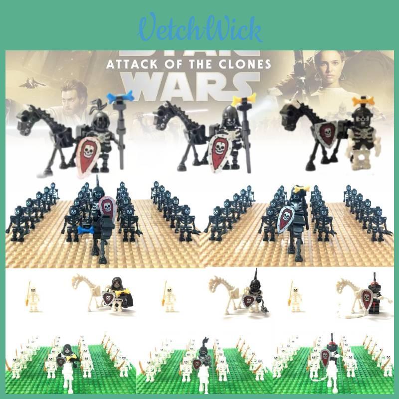 Miniature Skeleton Knight Compatible Building Block Figures For Kids Playing Fun