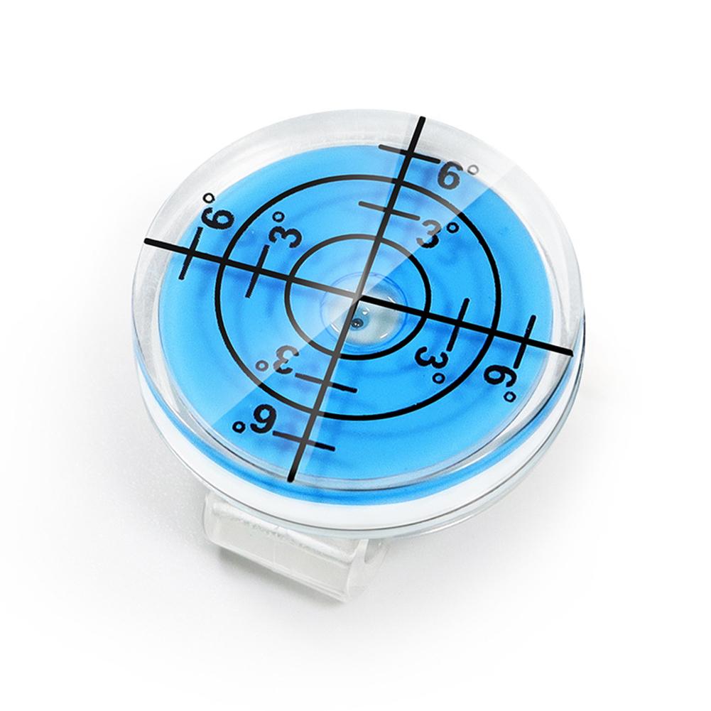 

1 шт. Портативний пластиковий маркер для гольфу, високоточний бульбашковий рівень, затискач для кепки, магнітне кріплення, приладдя для гольфу синій