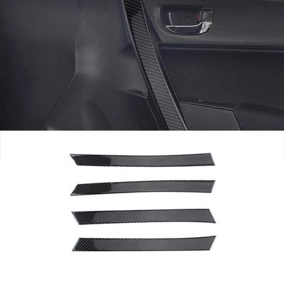 4pcs For Toyota Corolla 2014-2018 Car Inner Door Handle Cover Pull Handle Trim Carbon Fiber Interior Stickers Accessories