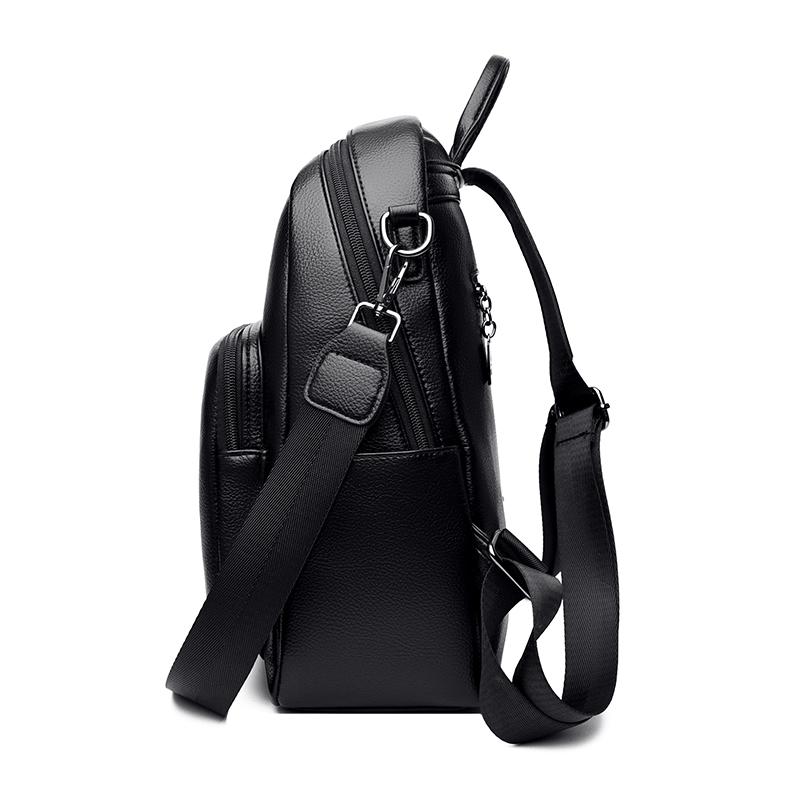 PU Backpack Women's Large Capacity Backpack Multifunctional Shoulder Bag