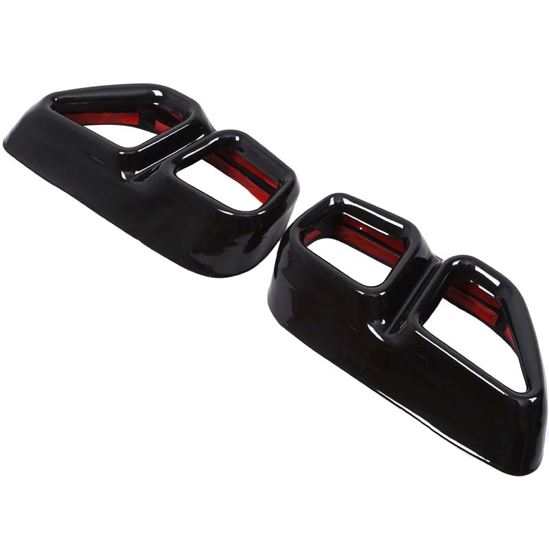 Car Tail Exhaust Pipe Outlet Muffler Pipe Cover Decorative Tail Throat Frame For BMW 5 Series 6 Series GT G30 G38 2018-