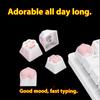 New Cute Cat Claw Keyboard Caps Soft Silicone Mechanical Keyboard Keycaps Universal Wear-resistant Computer Office Accessories