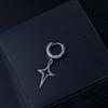 Male Drop Earring Clip Earring Korean Style Ear Cuff Cross Star Dangle Earring Men Hoop Earring