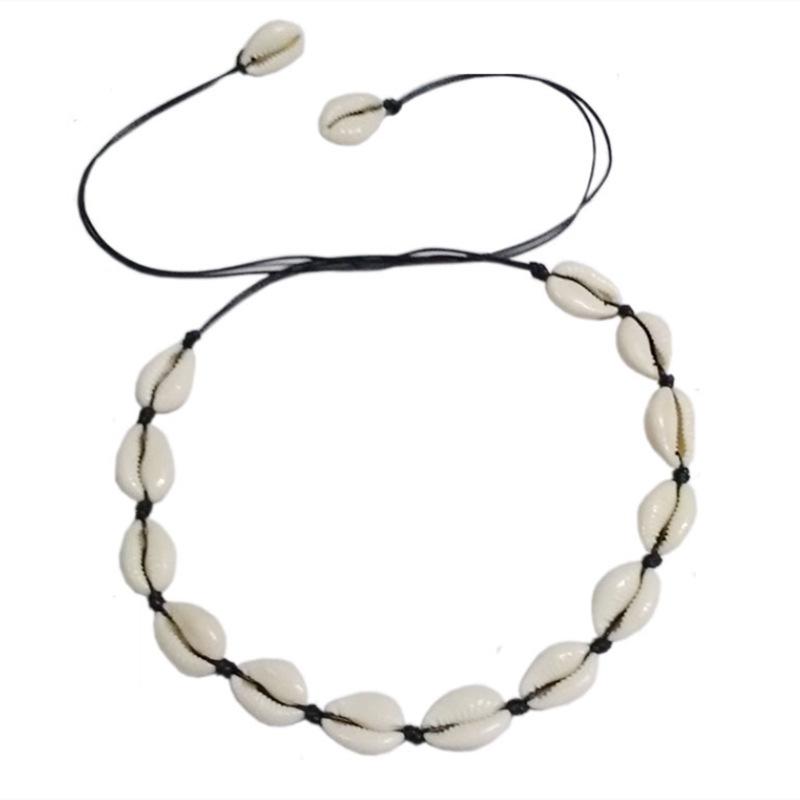 Handmade Beaded Shell Clavicle Necklace