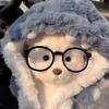 20cm Kawaii Shark Hoodie Super Cute Pajama Anime Plush Dress-up Cotton Dolls Clothes Puppet Replacement Cosplay Accessories Toys