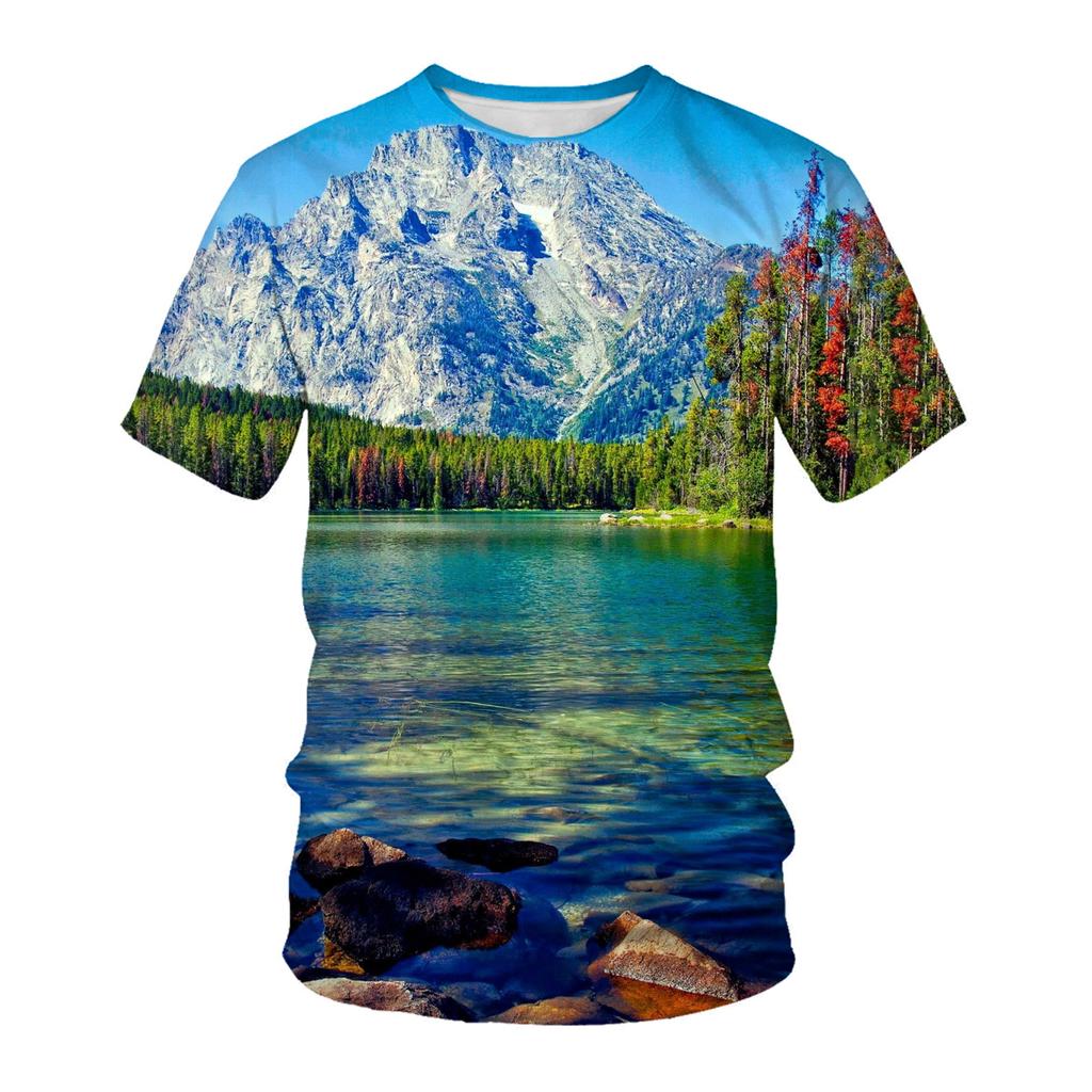 Spring Summer Tops Kids Plus Size Clothing Flower Plant 3D Print T Shirt Chirldren Pattern Tees Short Sleeve Top Breathable Boys Girls T Shirts