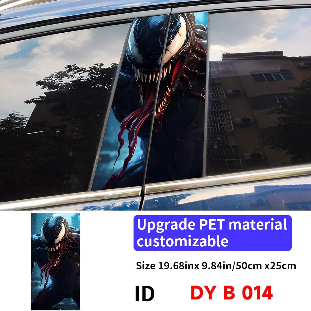 Venom Autoaufkleber Auto B-Säule Auto Mittelkonsole Dekoration Abdeckung Kratzer Wasserdicht Sonnenschutz Vinyl Aufkleber Zubehör