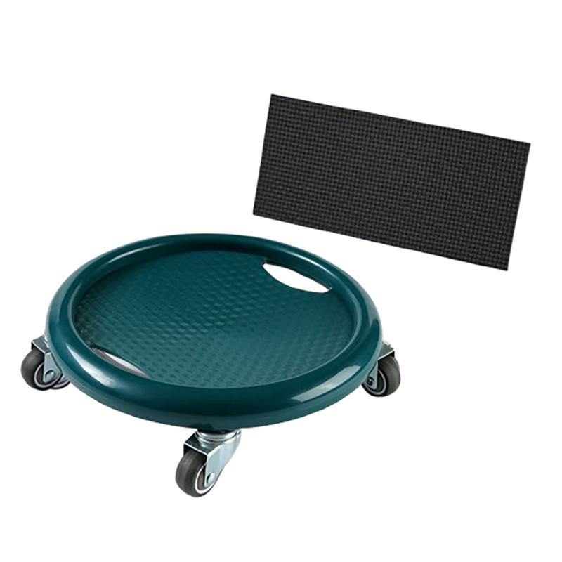 Women'S Multifunctional Abdominal Wheel Board With Mat, 360° Rotating, For Full Body Fat Burning Tummy Weight Control Gym