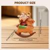 God of Wealth Figurine Desktop Ornament Cartoon Creative Fortune Statue Feng Shui Decor for