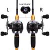 Rybářský naviják 18 + 1BB Baitcasting naviják Levá/pravá přední brzda Rotační naviják Odhazovací Rybářský naviják