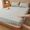 Unprinted Cotton Mattress Three-piece Set of Padded Cotton Thickened All-inclusive Simmons Mattress Protective Cover Non-slip