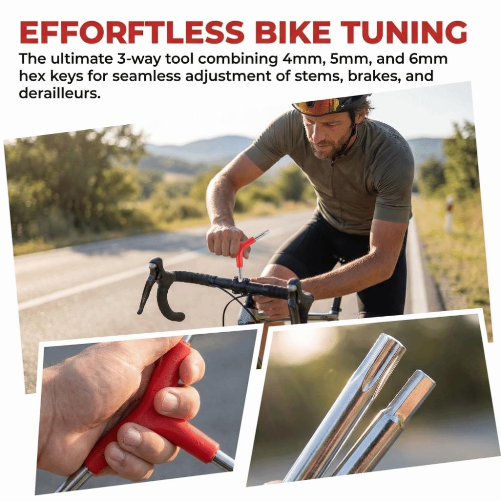 4PCS 4/5/6mm Three Way Hex Wrench Lightweight Inner Hex Wrench Bike Hex Wrench  Bicycle Repair