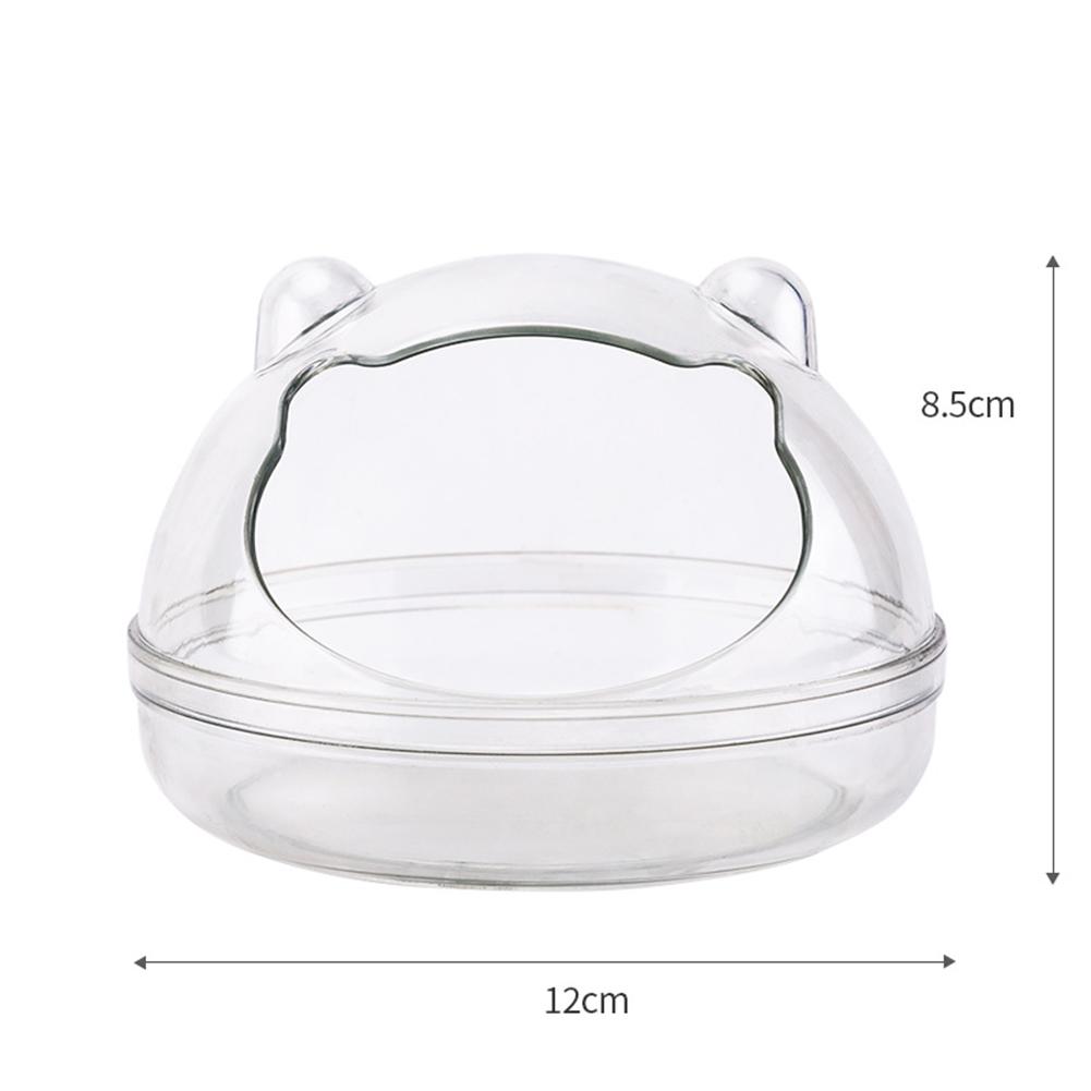 Multipurpose Pet  Transparent  Bathroom Cartoon Shape Detachable Anti-splash Observation Bathtub Toilet For Hamster Small Animals