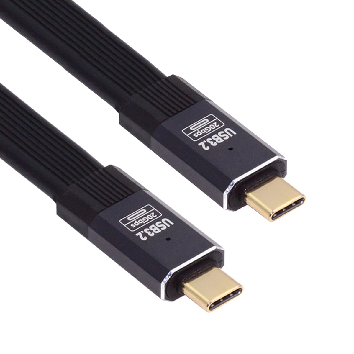 

cablecc 20Gbps USB4 Flat Slim FPC 20cm Cable, Cable, 100W, 8K@60Hz, 5K@60Hz, USB4.0, Thunderbolt3/4,