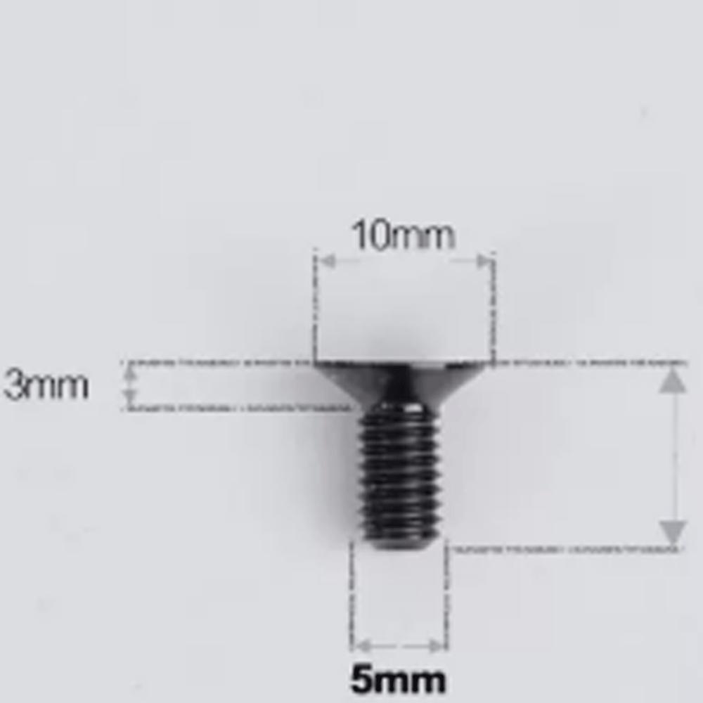 Mutliple Color M5 P0.8mm 8/10/12/14/16/18/20/25/30/35/40mm GR5 TC4 Titanium Alloy Countersunk Screw Bolt Flat T25 Torx Head