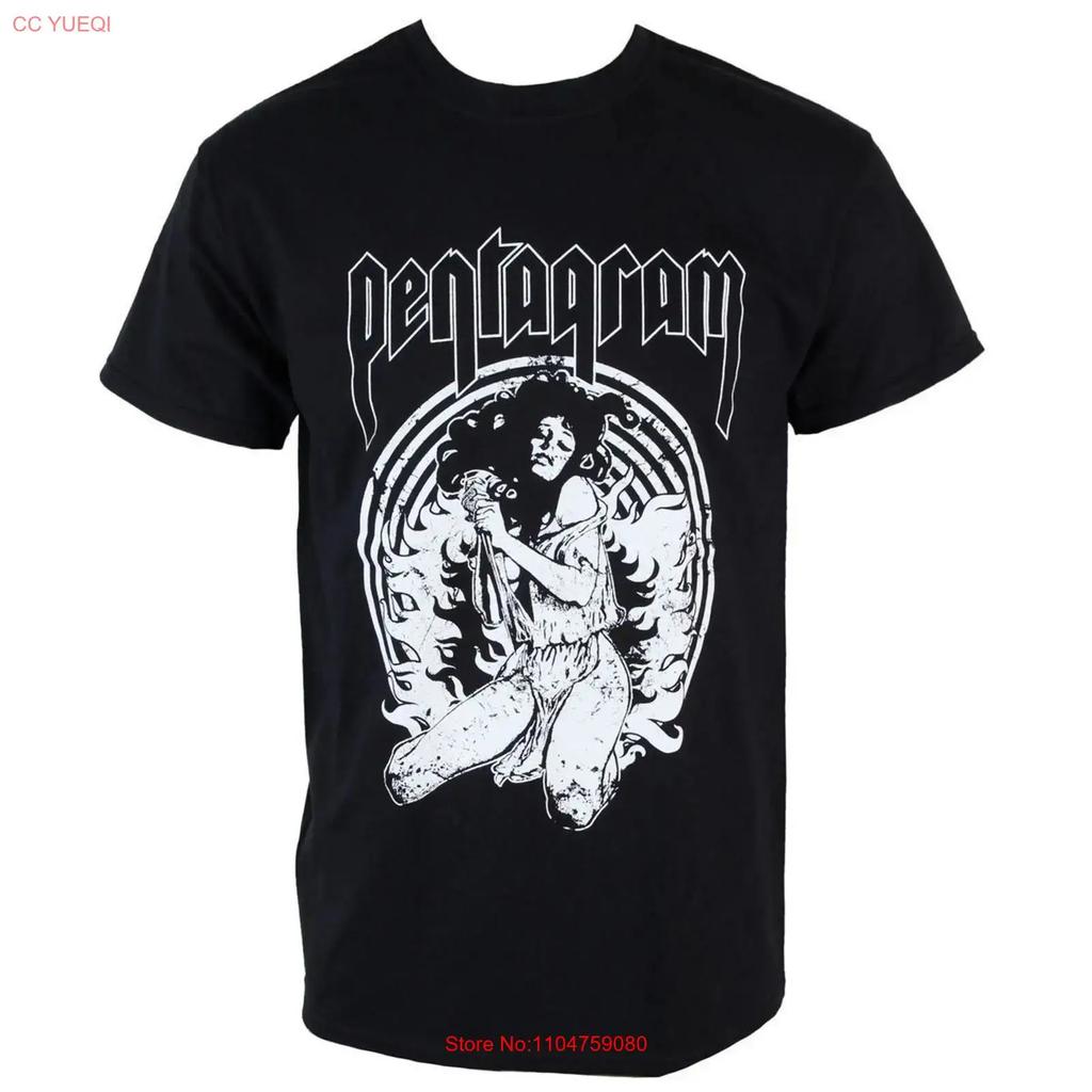 Pentagram Band Virgin Witch T Shirt Black Classic S 5XL 1G0424 vintage Washed graphic Stylish designer clothes Slightly