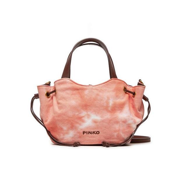 Bag PINKO Pagoda Small Shopper PE 24 PLTT 102910 A1MB Orange