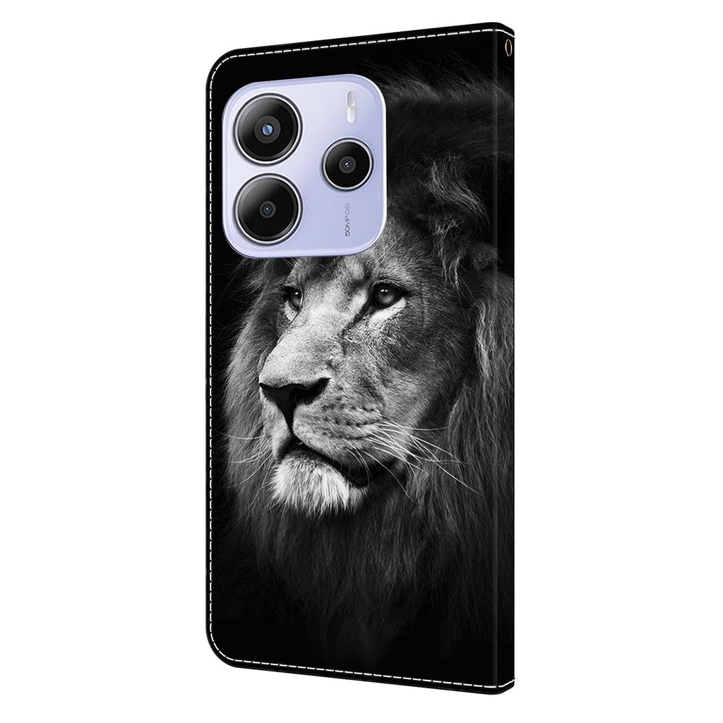 For Xiaomi Redmi Note 14 5G Wallet Case Pattern Printing Stand Leather Flip Phone Cover