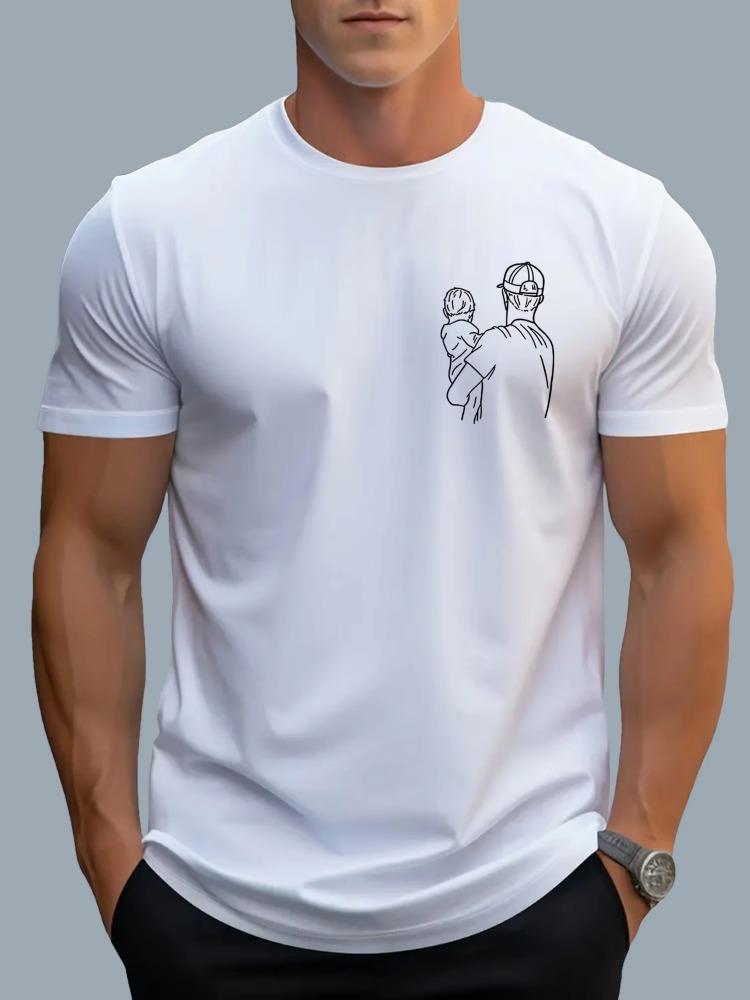 Stylish Graphic Unisexs Tshirt 100 Cotton Printed Versatile Casual Comfortable Loose Fit Simple Design