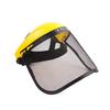 Safety Mask Face Shield with Mesh Visor Protective Mesh Full Face Chainsaw Helmet Hat for Trimmer Gardening Weed Wacker Protect