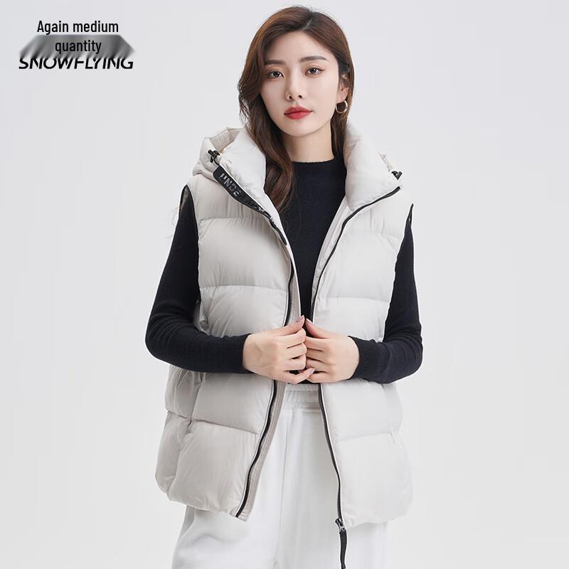 XueZhongFei Unisex Goose Down Vest with Detachable Hood