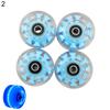 4Pcs Luminous Roller Skating Wheels Flashing Double Row Bearing Skates Accessory