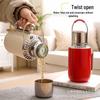 316 Stainless Steel Insulated Tea Stewing Pot - Large Capacity, Portable, with Tea-Water Separation.