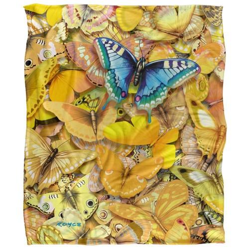 Royce McClure Be Unique Silky Butterflies Supersoft Blanket