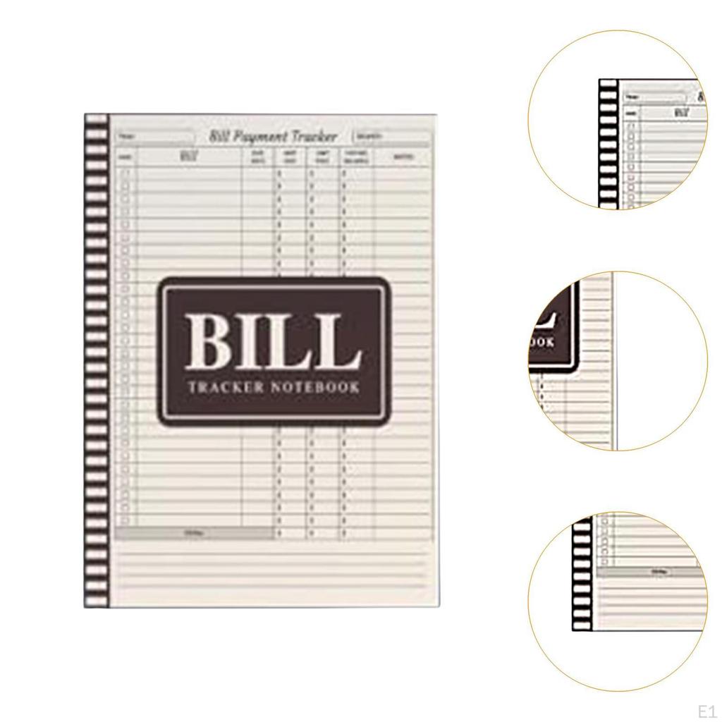 Bill Tracker Notizbuch, Finanzplaner Buch, Einfach zu bedienen, Monatliche Zahlungsausgaben
