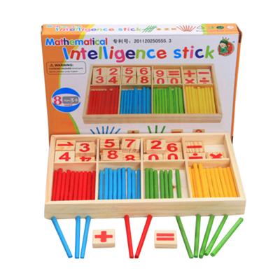 Spindles Wooden Montessor Math Material Counting Toy for Kids Children Gift New