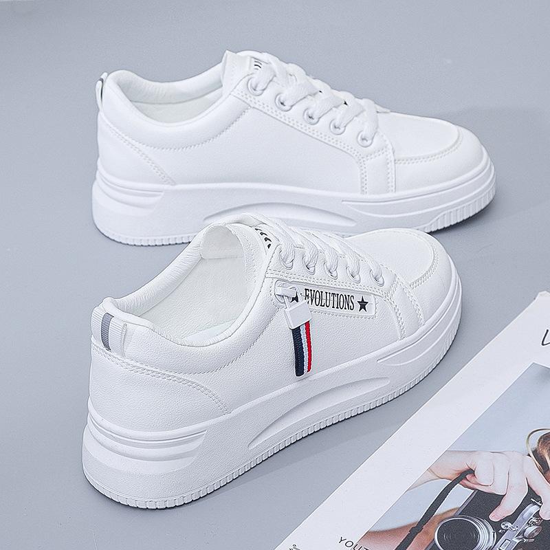 Spring new student thick-soled heightening sports board shoes 35