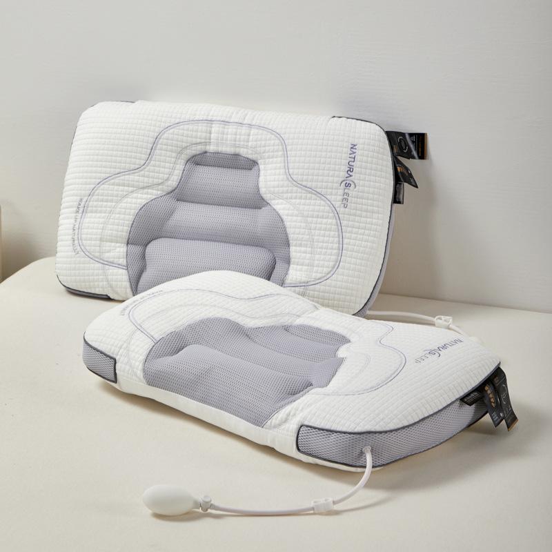 Adjustable Airbag Neck Pillow Inflatable Cervical Support Pillow for Sleeping Massage Breathable Pillow Core