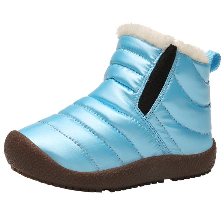 Winter Boots Girls Waterproof Snow Shoes Kids Toddler Keep Warm Children For Girl Boys Boots Ankle Winter Baby Shoe Buty 33