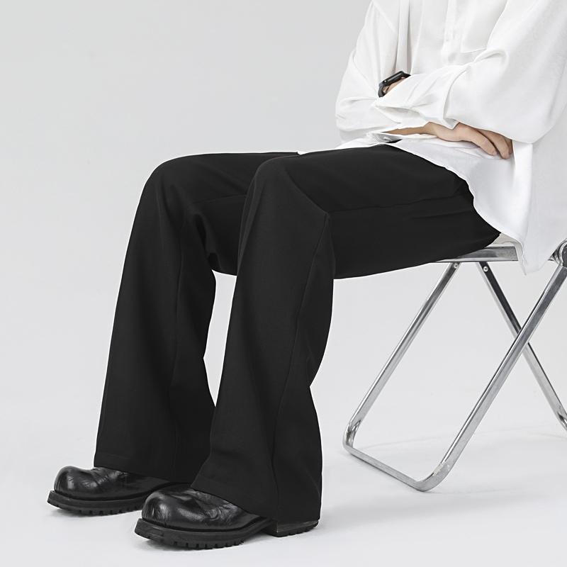 Women Men Spring Summer Casual Black Suits Straight Trousers Korea Work Formal Baggy Wide Leg Pants Streetwear Korean Clothes