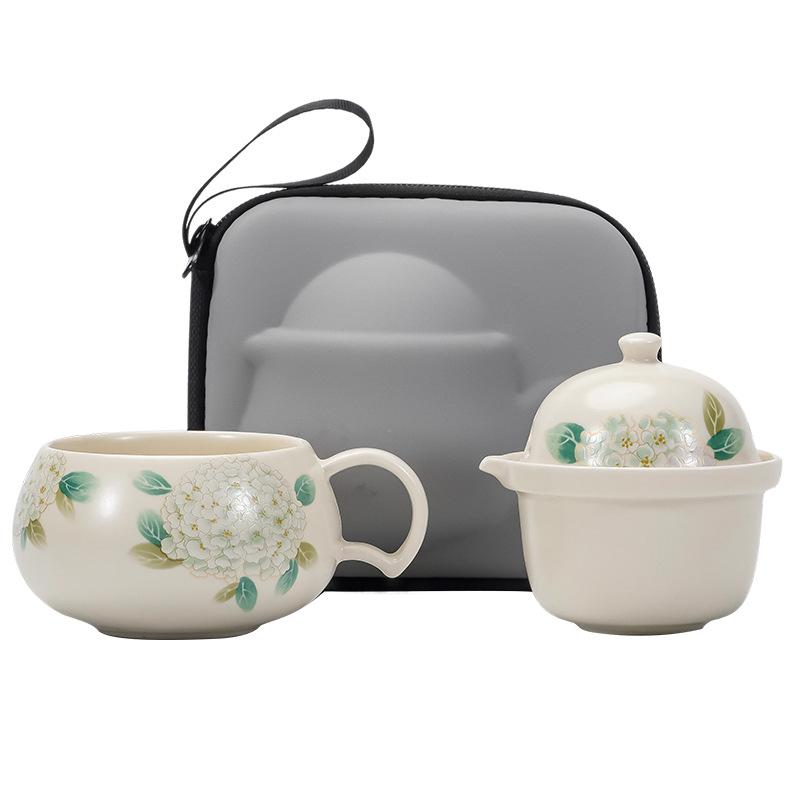 

Ручная печь чайная кофейная чашка дорожный чайный набор чашка Куайке разделение чая офисная чашка для воды чайник для улицы кемпинга