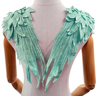 Angel Wings Water-soluble Lace Pair Flower Embroidery Wing Pattern DIY Lace Accessories Heavy Industry Multi-layer Applique Large