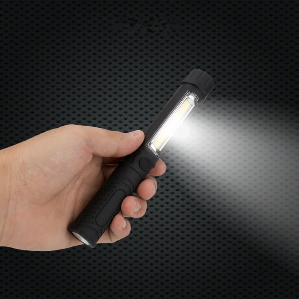 Waterproof COB LED Flashlight Magnetic Base Work Light Security Mini Pen Light  Camping