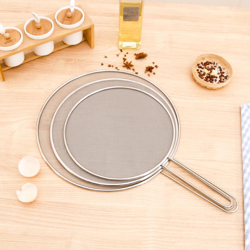 Cooking Frying Stainless Steel Anti Splatter Guard Oil Net Grease Splatter Screen Pan Mesh Guard Screen Splash Cover