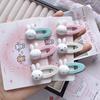 Cute Miffy Oval Hair Clip - Sweet Cartoon Side Bangs Accessory
