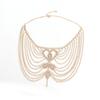 Rhinestone Tassel Hair Chain - Retro European & American Headdress Accessory