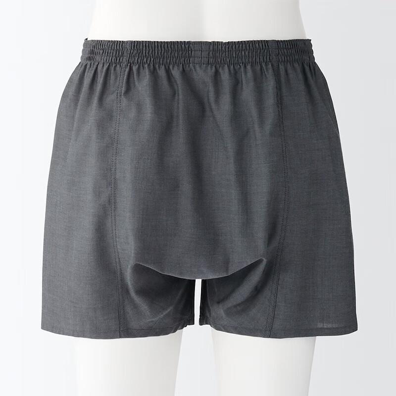 MUJI Men's Lyocell Front Opening Boxer Briefs