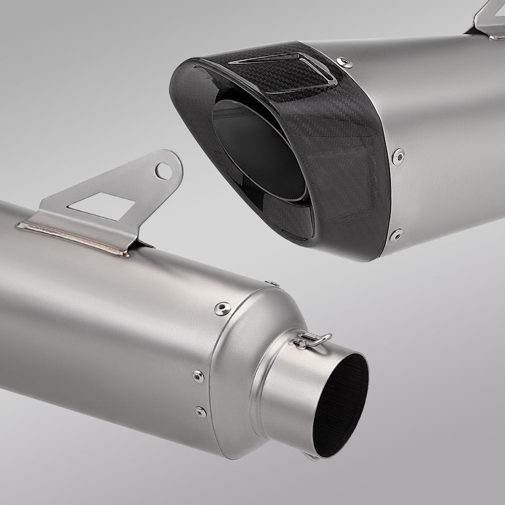 60mm Motorcycle Exhaust Muffler Escape Moto For MT07 Z400 S1000RR FZ1N Z900 CBR500R R6 R25 R3 R1