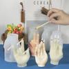 Silicone Candle Mold Creative Gesture Aromatherapy Candle Making Supplies Wax Mould Plaster Chocolate Soap Molds Home Decoration