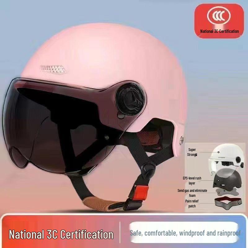 Universal Electric Vehicle Half Helmet: All-Season Sun Protection for Men & Women