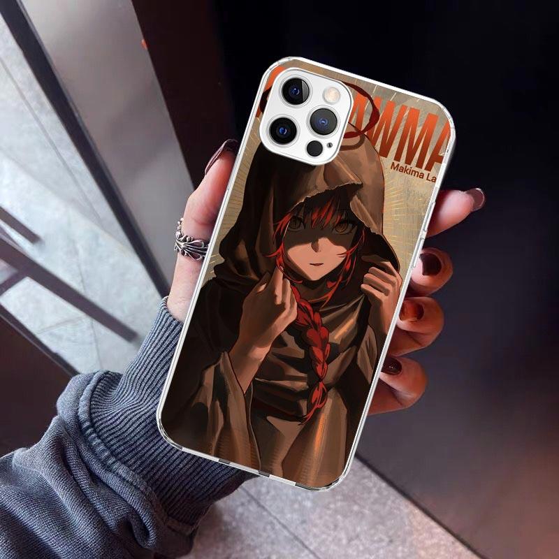 C-Chainsaw Mans Makima Phone Case For iPhone 17 Air 16 15 Pro Max 14 Plus 13 Mini 12 11 Cover 7 8 SE Silicone Shell Print Fundas