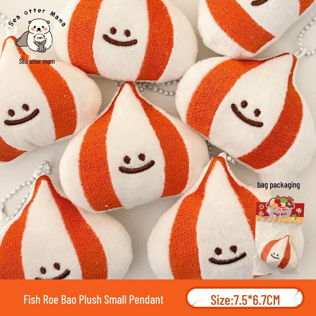 Cute Food Plushie Keychain: Creative Plush Food Toy Doll Pendant for Bags and Keyrings