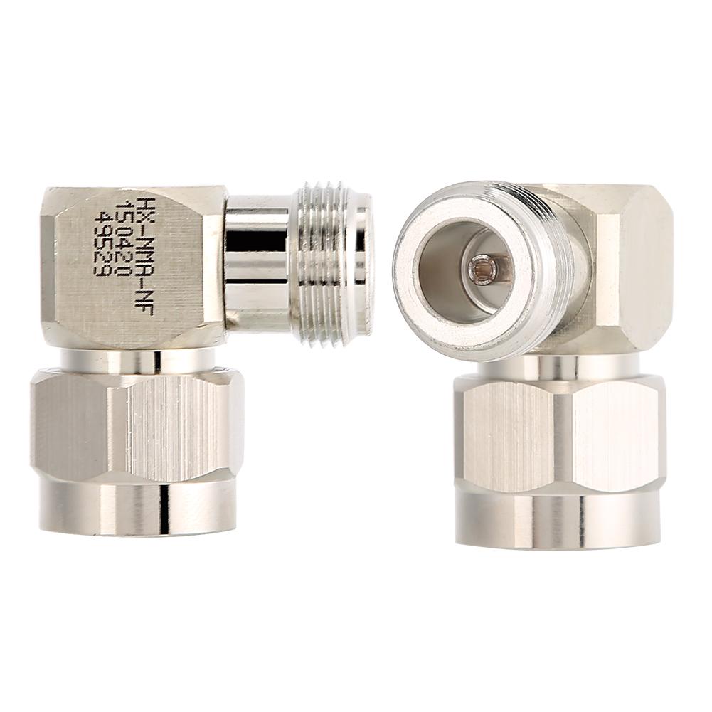 2pcs 50ohm N Male to N Female Right Angle Adapter Convertor N Connector