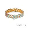 Creative Gorgeous Glass Bracelet, Fashion High-Quality Elastic Inlaid Rhinestone Bracelet For Women