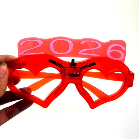 Fun Sunglasses LED Light Up Heart Glasses Glow in The Dark Party Eyewear for Concerts Nightclubs Raves